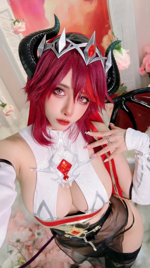    Byoru原神罗莎莉亚魅魔Cosplay，大尺度性感角色扮演，深度诱惑精品写真 [61P]第43张图片