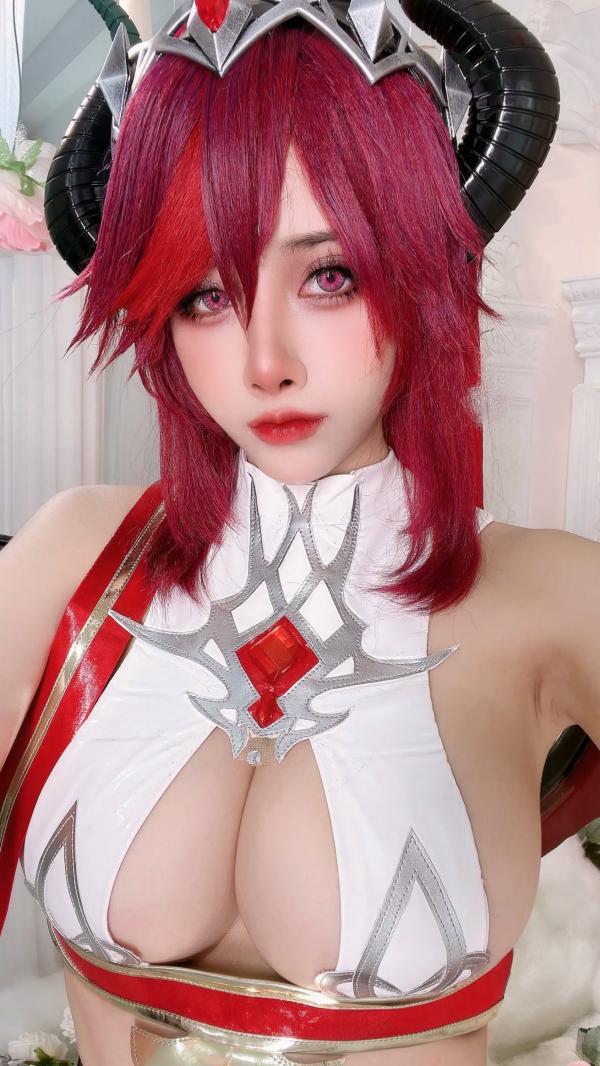    Byoru原神罗莎莉亚魅魔Cosplay，大尺度性感角色扮演，深度诱惑精品写真 [61P]第45张图片