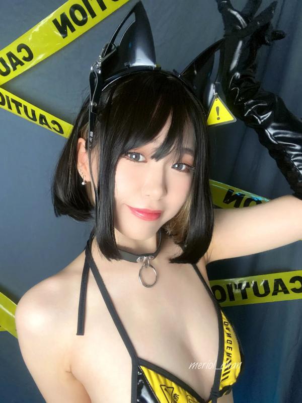    Meriol Chan - 警告标语个性制服比基尼、猫耳角色扮演系列写真 [58P]第47张图片