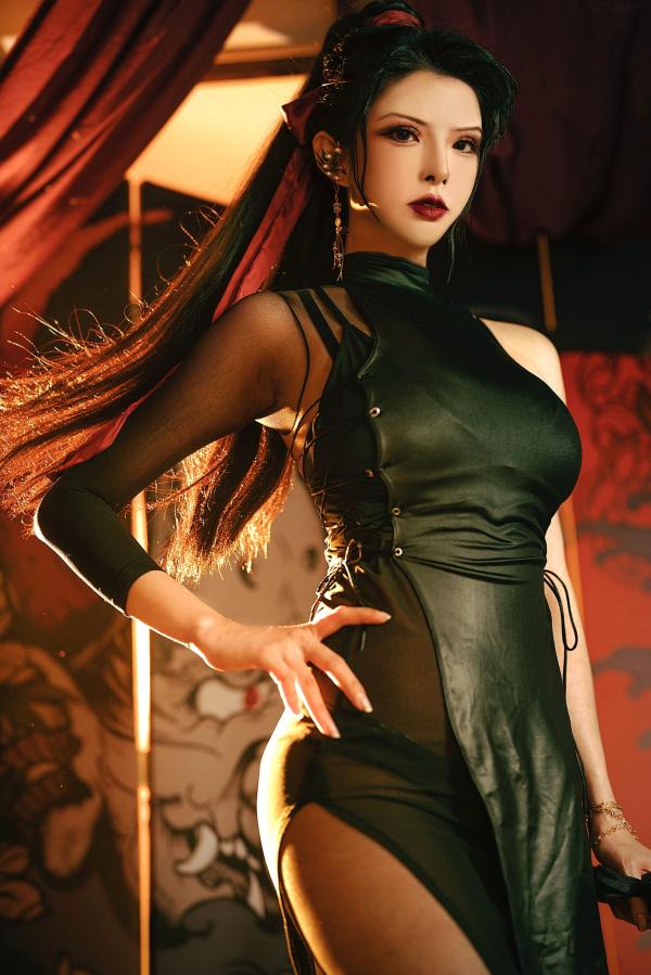    秋和柯基-084-永劫无间宁红夜同人cosplay黑丝冷艳御姐写真图集第14张图片