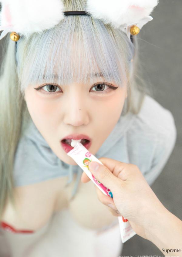    韩国美女Clare-Supreme系列：极品猫耳萌系私房，大胆诱惑风格，白皙肌肤与趣味贴纸的极致视觉盛宴第57张图片