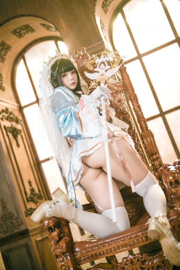    落落Raku-白百合-Lily-White：精致洋娃娃风格Cosplay，大胆角色扮演与私房大尺度写真，纯欲与性感尤物的极致诱惑第12张图片