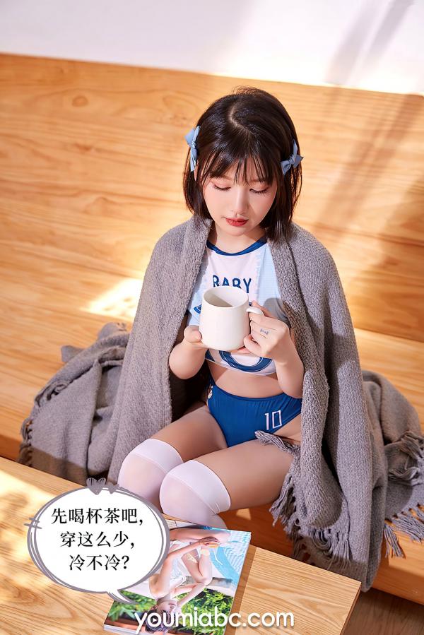    YouMi尤蜜-2021.09.30-尹兒-《教练の秘密》私房写真，性感蓝色内衣展绝美曲线与诱惑魅力第3张图片