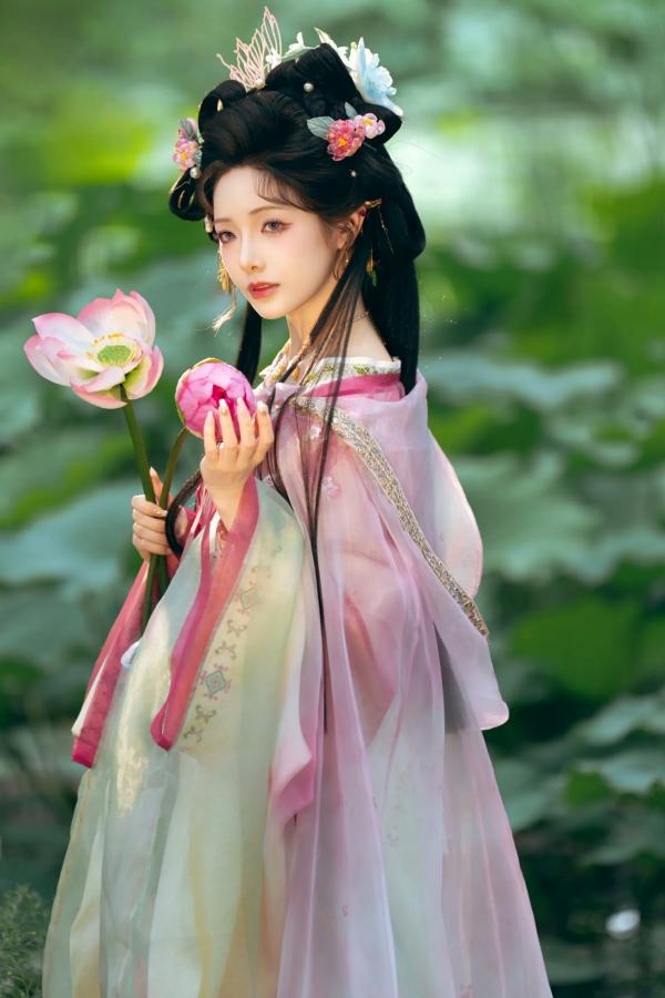    雯妹 - 荷塘月色古风汉服写真 祝您中秋快乐owo [20P]第2张图片