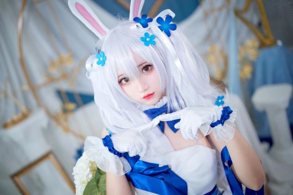    花柒Hana-014-拉菲花嫁：二次元唯美COS兔女郎婚纱写真，梦幻治愈系精灵新娘第3张图片