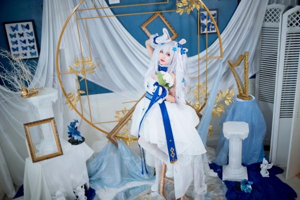    花柒Hana-014-拉菲花嫁：二次元唯美COS兔女郎婚纱写真，梦幻治愈系精灵新娘第7张图片