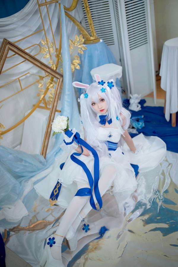    花柒Hana-014-拉菲花嫁：二次元唯美COS兔女郎婚纱写真，梦幻治愈系精灵新娘第10张图片