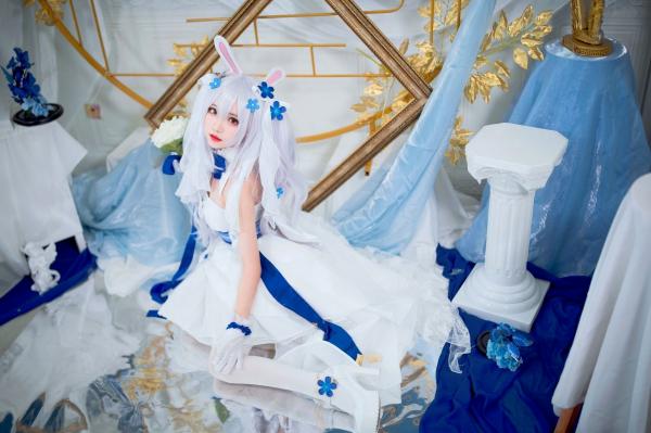    花柒Hana-014-拉菲花嫁：二次元唯美COS兔女郎婚纱写真，梦幻治愈系精灵新娘第11张图片