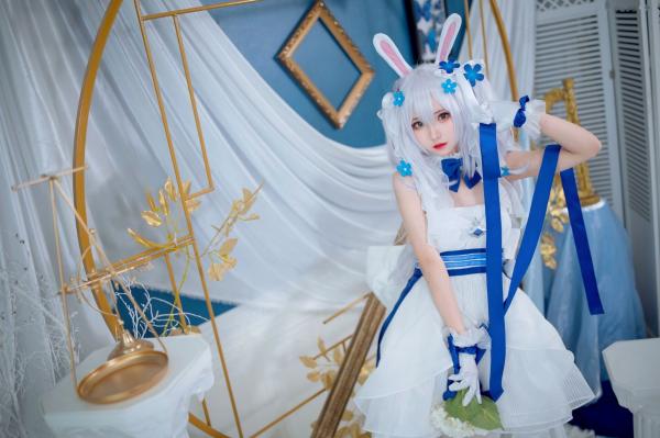    花柒Hana-014-拉菲花嫁：二次元唯美COS兔女郎婚纱写真，梦幻治愈系精灵新娘第12张图片