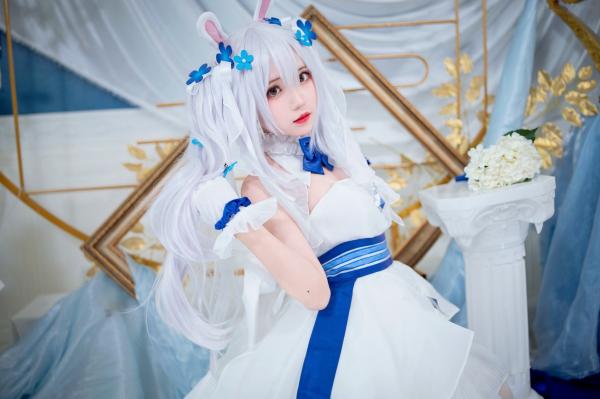    花柒Hana-014-拉菲花嫁：二次元唯美COS兔女郎婚纱写真，梦幻治愈系精灵新娘第14张图片