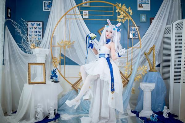    花柒Hana-014-拉菲花嫁：二次元唯美COS兔女郎婚纱写真，梦幻治愈系精灵新娘第18张图片