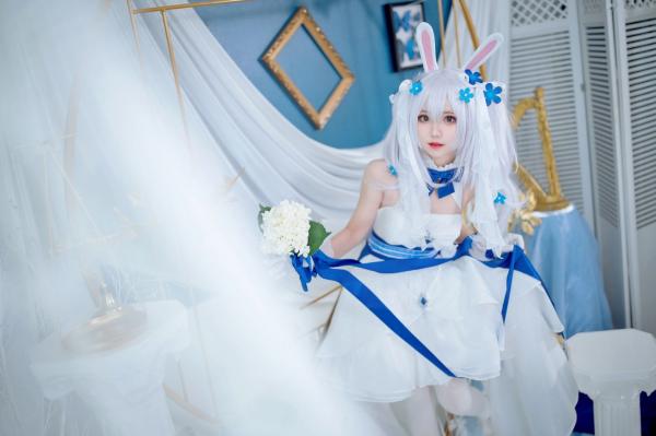    花柒Hana-014-拉菲花嫁：二次元唯美COS兔女郎婚纱写真，梦幻治愈系精灵新娘第22张图片