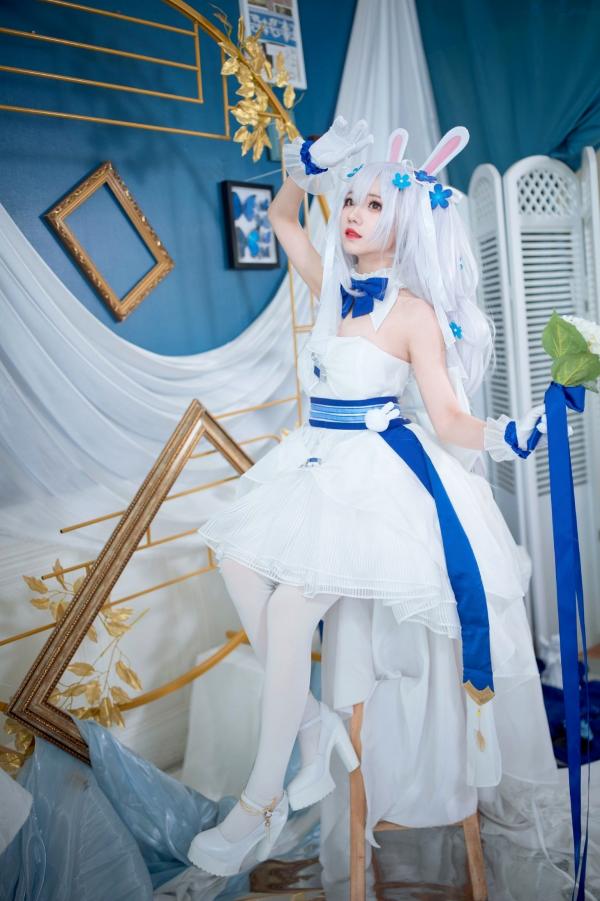    花柒Hana-014-拉菲花嫁：二次元唯美COS兔女郎婚纱写真，梦幻治愈系精灵新娘第23张图片