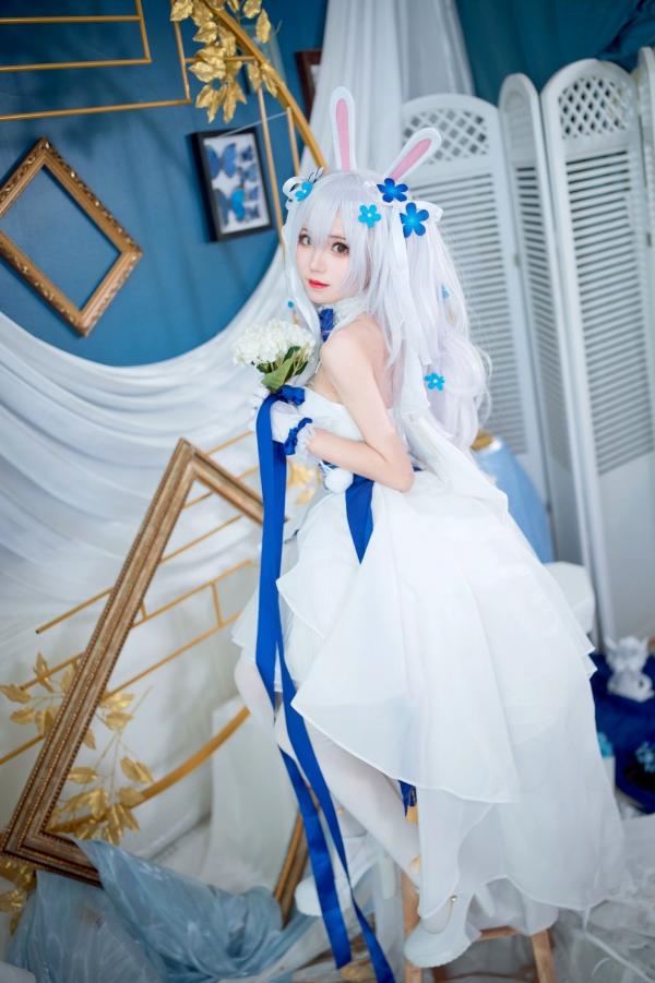    花柒Hana-014-拉菲花嫁：二次元唯美COS兔女郎婚纱写真，梦幻治愈系精灵新娘第24张图片
