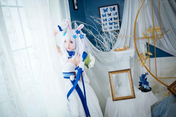   花柒Hana-014-拉菲花嫁：二次元唯美COS兔女郎婚纱写真，梦幻治愈系精灵新娘第25张图片