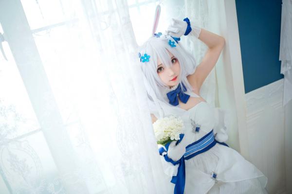    花柒Hana-014-拉菲花嫁：二次元唯美COS兔女郎婚纱写真，梦幻治愈系精灵新娘第27张图片