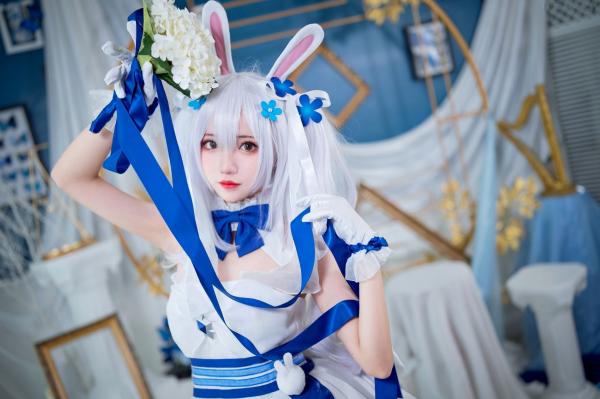    花柒Hana-014-拉菲花嫁：二次元唯美COS兔女郎婚纱写真，梦幻治愈系精灵新娘第28张图片