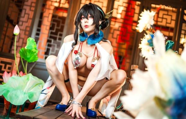    九言-阮梅Cosplay私房大片：古风意境下的性感角色扮演与极品美感视觉盛宴第37张图片