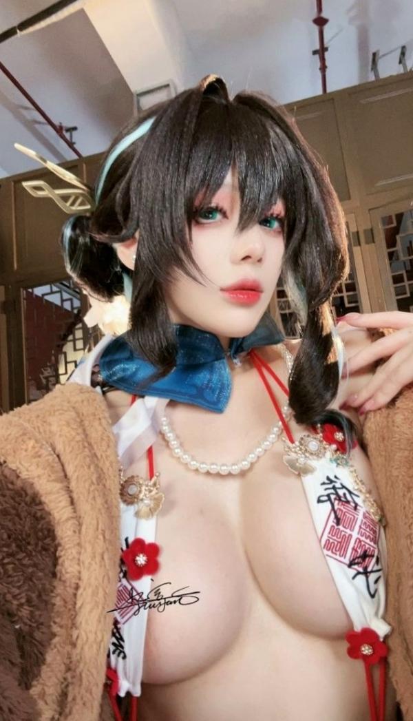    九言-阮梅Cosplay私房大片：古风意境下的性感角色扮演与极品美感视觉盛宴第58张图片