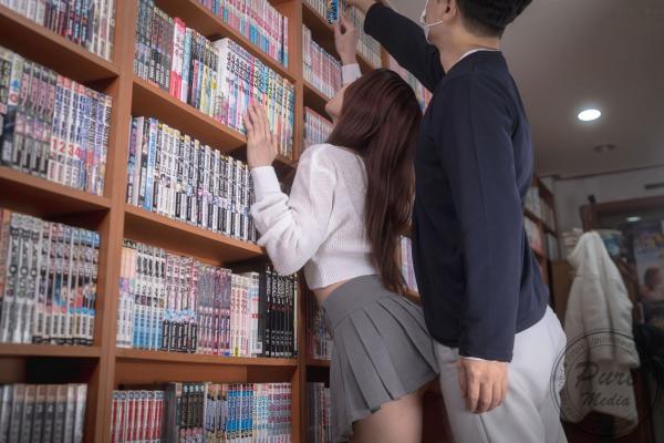   韩国美女Yeha-梦想中的图书馆女孩-Pure-Media-清纯学妹室内私房诱惑大尺度写着风格展现第33张图片