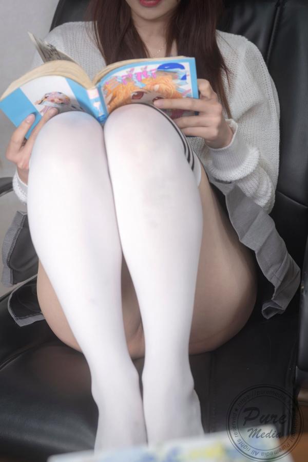    韩国美女Yeha-梦想中的图书馆女孩-Pure-Media-清纯学妹室内私房诱惑大尺度写着风格展现第43张图片