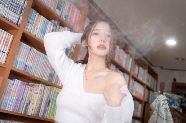    韩国美女Yeha-梦想中的图书馆女孩-Pure-Media-清纯学妹室内私房诱惑大尺度写着风格展现第50张图片