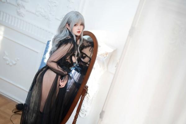    Natsuko夏夏子 - Black Butterfly 黑色薄纱镂空极致诱惑私房写真 [62P]第11张图片