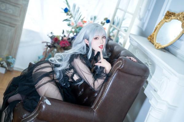    Natsuko夏夏子 - Black Butterfly 黑色薄纱镂空极致诱惑私房写真 [62P]第21张图片