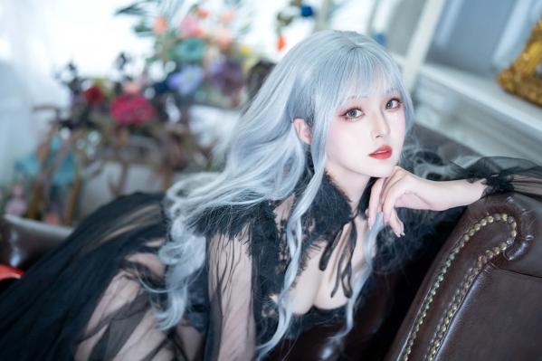    Natsuko夏夏子 - Black Butterfly 黑色薄纱镂空极致诱惑私房写真 [62P]第25张图片