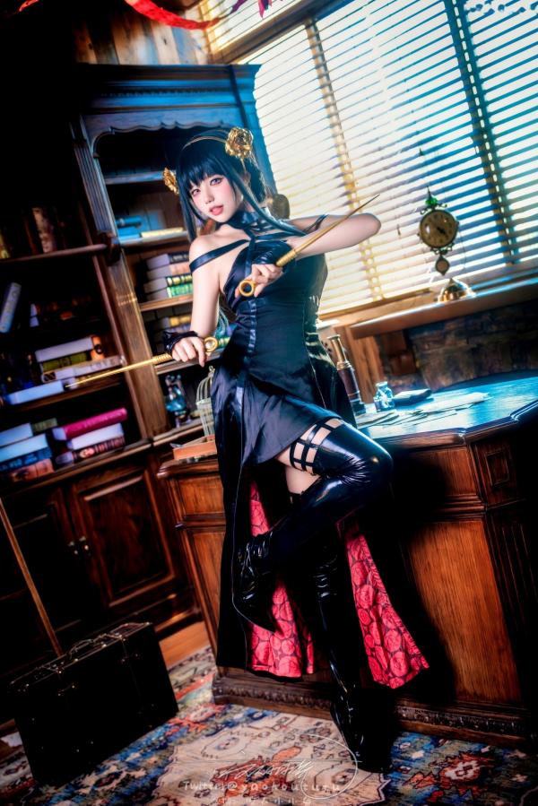    黏黏团子兔-约尔太太私房Cosplay书房诱惑-March-Works第17张图片
