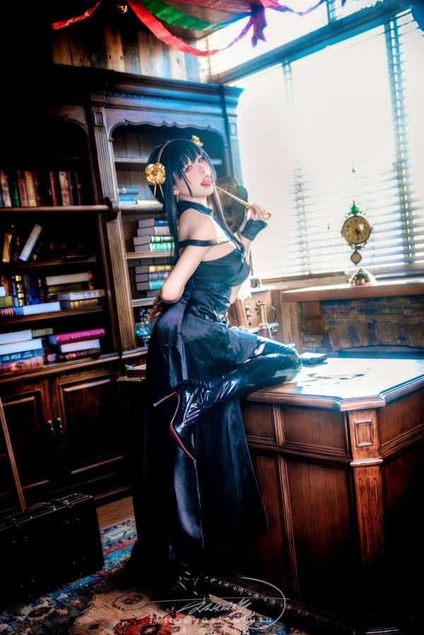    黏黏团子兔-约尔太太私房Cosplay书房诱惑-March-Works第22张图片