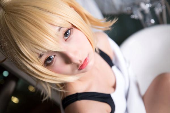    神楽坂真冬《Fate/Grand Order》白贞德角色扮演泳装写真，私房照与户外夜景完美结合，极致还原动漫少女萌系诱惑第39张图片