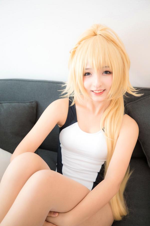    神楽坂真冬《Fate/Grand Order》白贞德角色扮演泳装写真，私房照与户外夜景完美结合，极致还原动漫少女萌系诱惑第81张图片