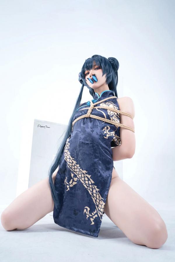    PoppaChan - Kisaki [50P] 角色扮演旗袍束缚写真，极致诱惑的美感艺术第37张图片