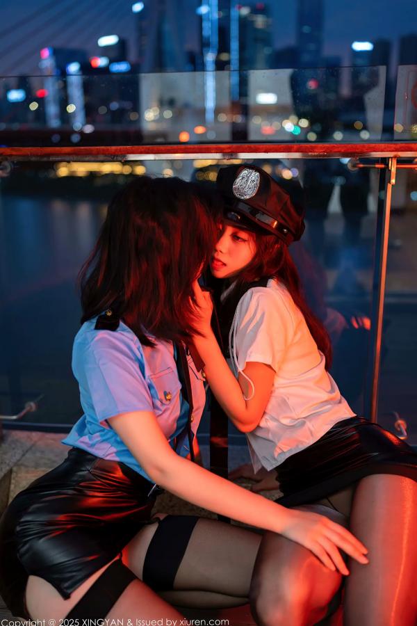    [XINGYAN]星颜社 2025.09.09 Vol.396 双美警花制服角色扮演合集 黑丝长腿极致诱惑 [69P]第11张图片