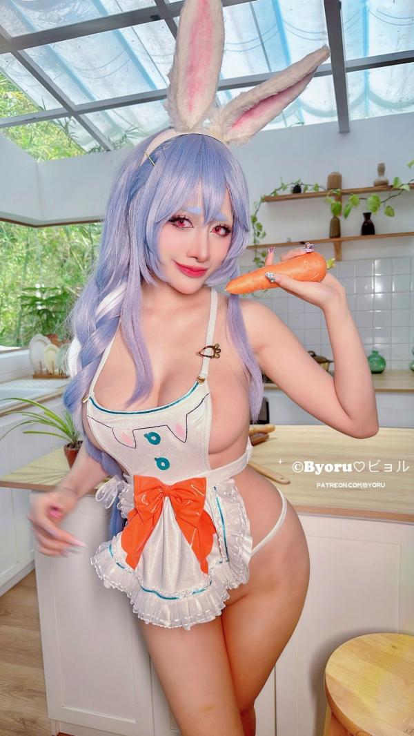    Byoru-兔田佩克拉-Pekomama-Hololive-厨房居家私房Cosplay-大尺度诱惑第2张图片