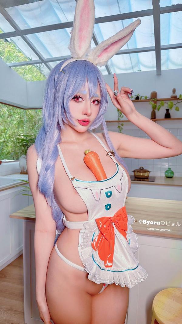    Byoru-兔田佩克拉-Pekomama-Hololive-厨房居家私房Cosplay-大尺度诱惑第5张图片