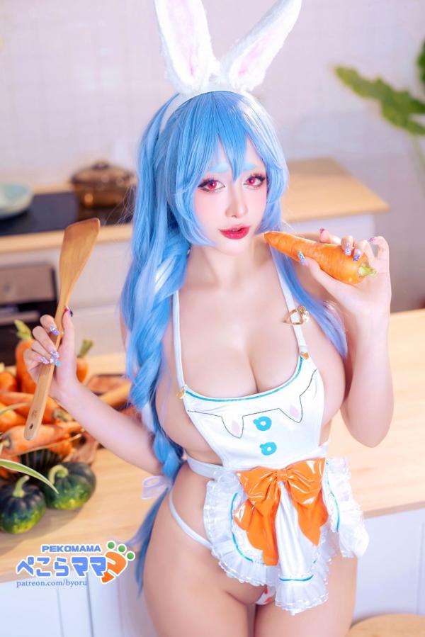    Byoru-兔田佩克拉-Pekomama-Hololive-厨房居家私房Cosplay-大尺度诱惑第10张图片