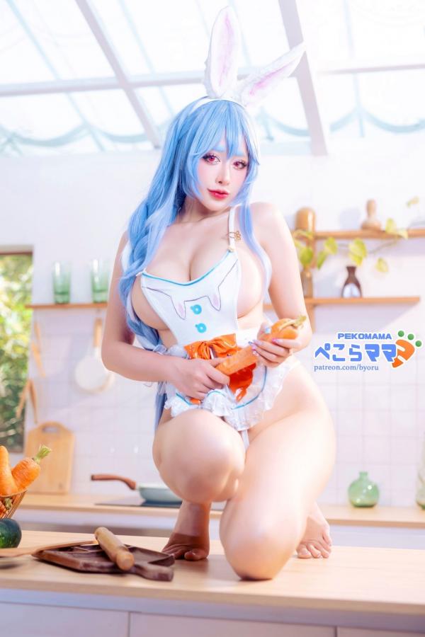    Byoru-兔田佩克拉-Pekomama-Hololive-厨房居家私房Cosplay-大尺度诱惑第22张图片