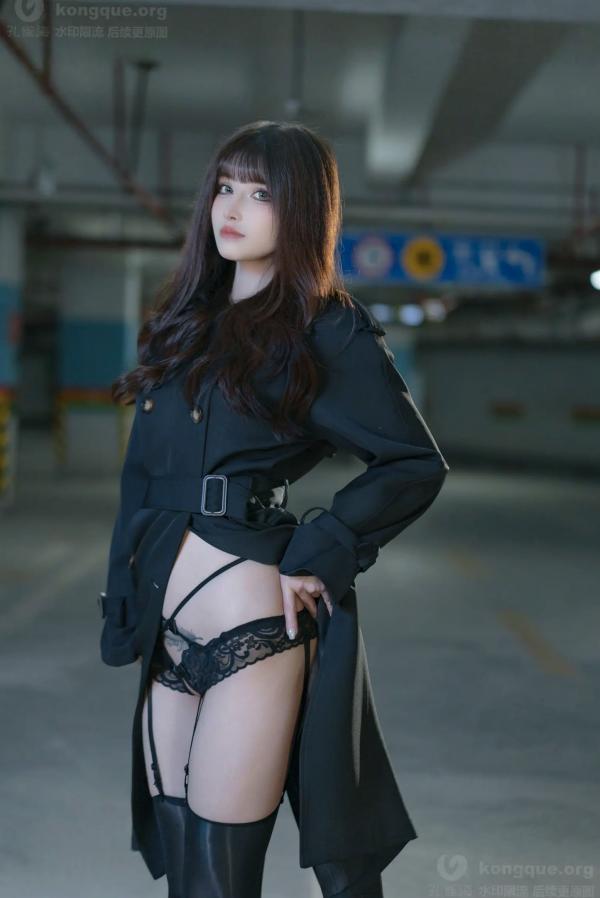    鹿八岁 牧畜计划VOL.2 绳艺捆绑 蕾丝内衣 黑色风衣 性感女神私房写真 [121P]第11张图片
