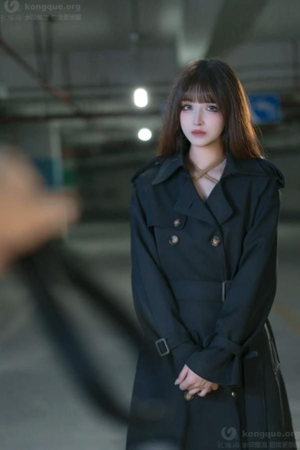    鹿八岁 牧畜计划VOL.2 绳艺捆绑 蕾丝内衣 黑色风衣 性感女神私房写真 [121P]第17张图片