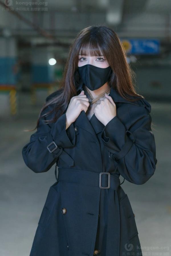    鹿八岁 牧畜计划VOL.2 绳艺捆绑 蕾丝内衣 黑色风衣 性感女神私房写真 [121P]第24张图片