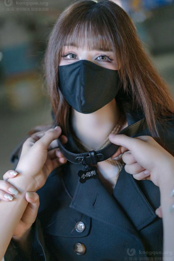    鹿八岁 牧畜计划VOL.2 绳艺捆绑 蕾丝内衣 黑色风衣 性感女神私房写真 [121P]第33张图片