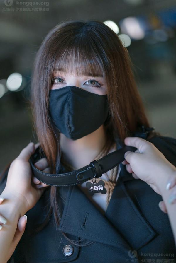    鹿八岁 牧畜计划VOL.2 绳艺捆绑 蕾丝内衣 黑色风衣 性感女神私房写真 [121P]第34张图片