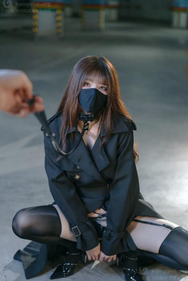    鹿八岁 牧畜计划VOL.2 绳艺捆绑 蕾丝内衣 黑色风衣 性感女神私房写真 [121P]第38张图片