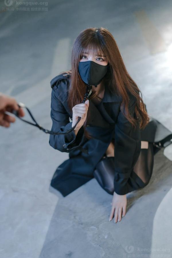    鹿八岁 牧畜计划VOL.2 绳艺捆绑 蕾丝内衣 黑色风衣 性感女神私房写真 [121P]第40张图片