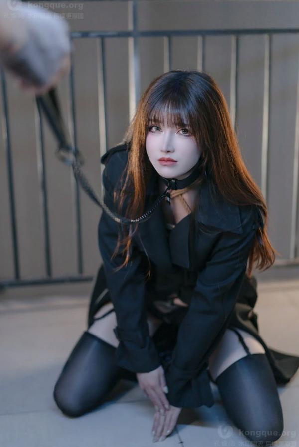    鹿八岁 牧畜计划VOL.2 绳艺捆绑 蕾丝内衣 黑色风衣 性感女神私房写真 [121P]第42张图片
