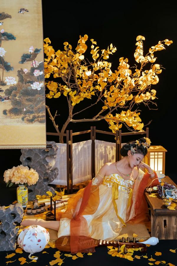 奈汐酱nice 奈汐酱  奈汐酱nice - 金笺寄月：绝美国风古装私房写真，半透薄纱与丝袜的极致诱惑，古典韵味与现代性感完美交融第27张图片