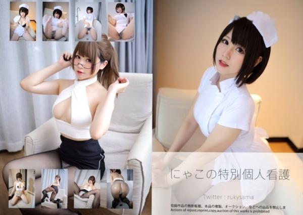    Nyako喵子-护士制服诱惑与黑丝私房写真，童颜巨乳的极致魅力，清新与性感并存的绝美演绎第156张图片