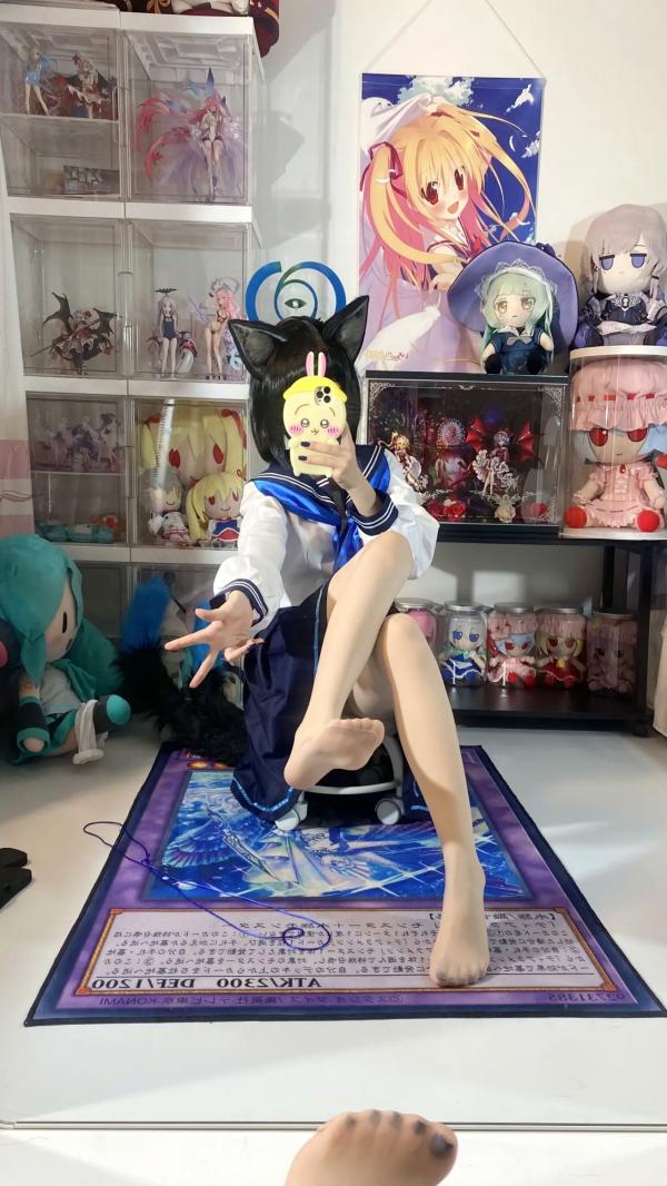   白栎Shirly桔梗COS欣赏：二次元动漫屋里的猫耳美少女，水手服丝袜诱惑，极致足控福利，可爱与性感的碰撞[65P]第24张图片